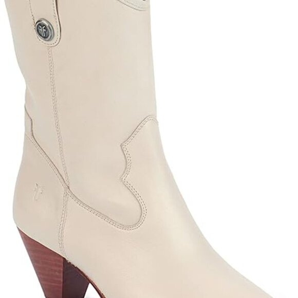 Frye Women's June Western, White - 6.5M - Picture 6 of 10